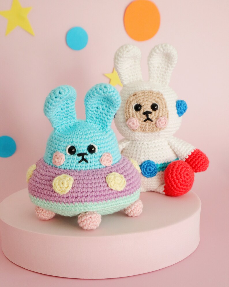 PATTERN Delta the Spaceship Bunny amigurumi crochet pattern image 8