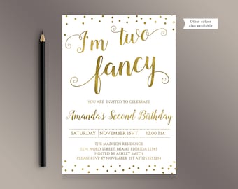 2nd birthday invite etsy