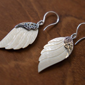 Feather earrings