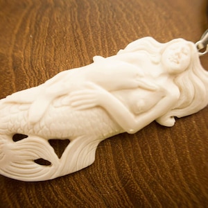 Mermaid beauty with dolphin pendant image 1