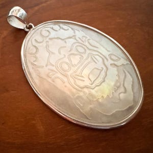 925 Sterling Buma Earth Spirit Opal Shell pendant set in Sterling Silver personalised gift necklace
