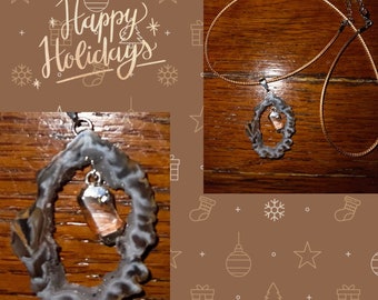 Geode slice necklace
