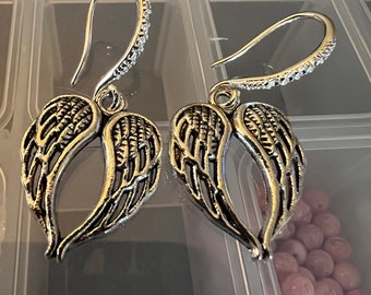 Angel Wing Drop Earrings