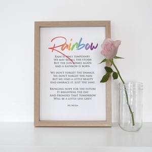 Rainbow Baby Poem || DIY Printable Poem Art