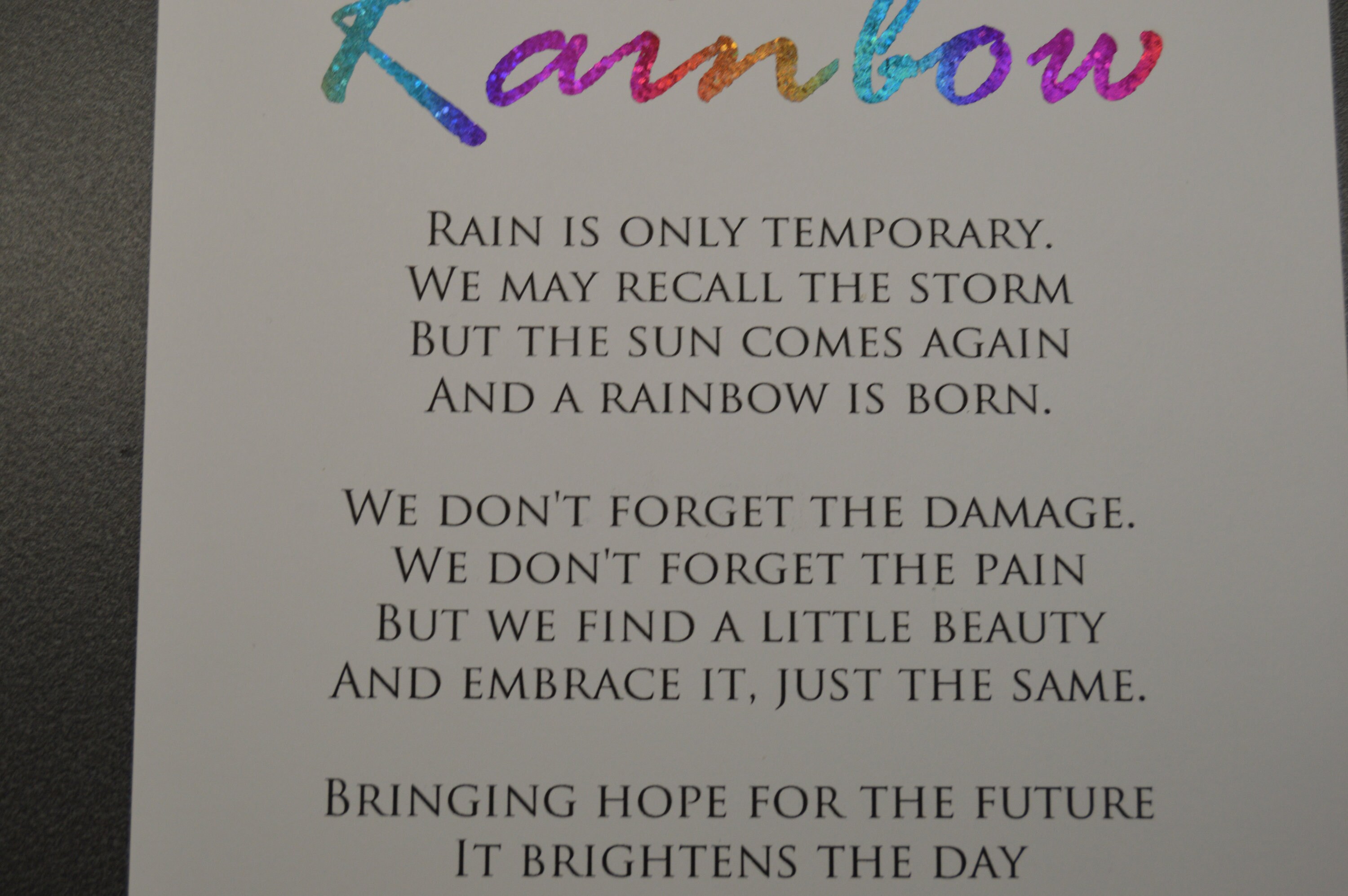 Rainbow Baby Poem Print Poem Art Poem By Ms Moem Etsy Hong Kong