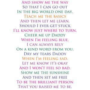 Hold My Hand DADDY | 1st Fathers Day Poem | Personalized Gift | Poetry ...