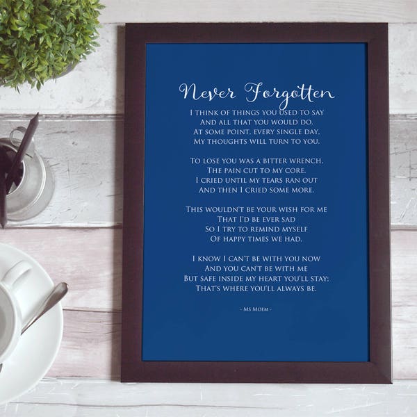 In Memory Poem - Etsy