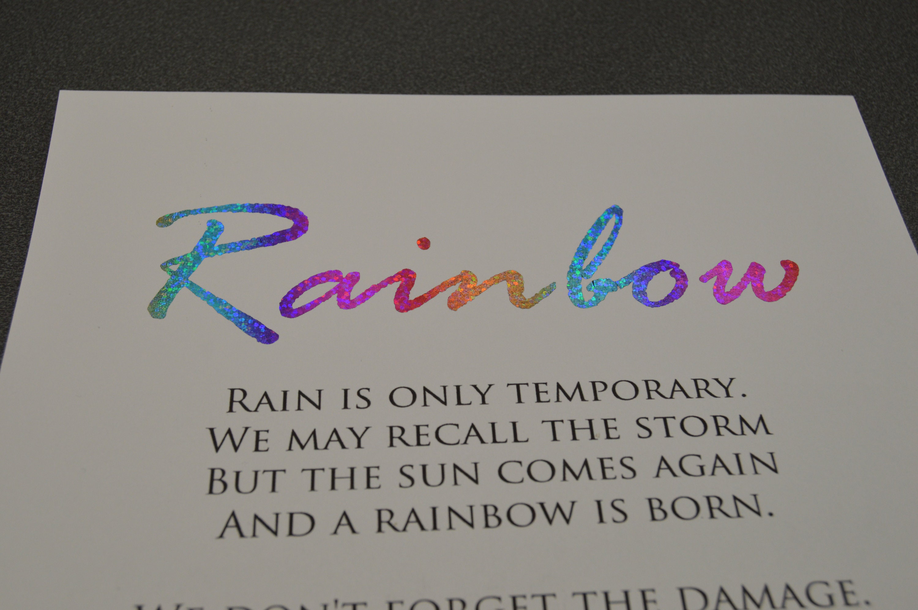 Rainbow Baby Poem Print Poem Art Poem by Ms Moem Etsy UK