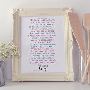 Hold My Hand DADDY | 1st Fathers Day Poem | Personalized Gift | Poetry ...