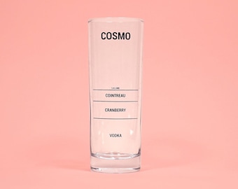 Cosmopolitan Recipe Glass