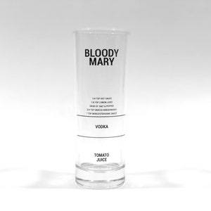 Bloody Mary Recipe Glass