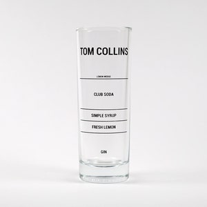 Tom Collins Recipe Glass