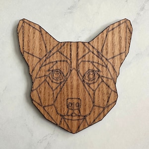 Corgi Coasters | Fast & Free Shipping | Wooden Coasters For Dog Lovers | Sets of 2