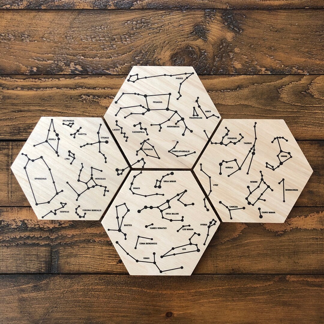 Constellations Coasters Constellation Coasters - Etsy
