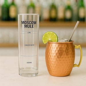 Moscow Mule Recipe Glass | Easy fill lines for a perfect drink every time!