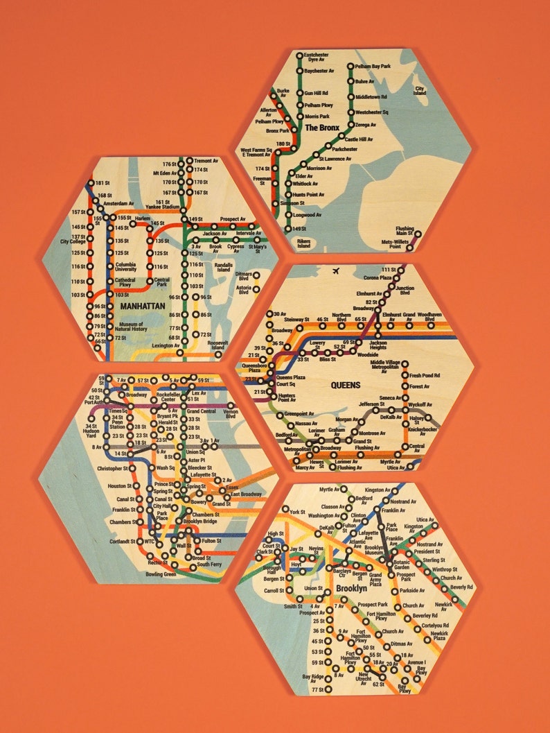 New York Subway Coasters image 2