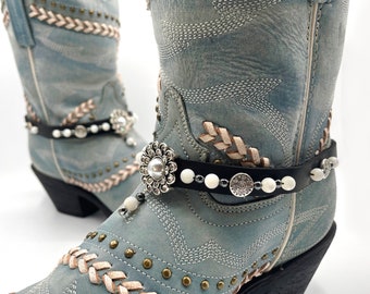 Black & White Boot Belt