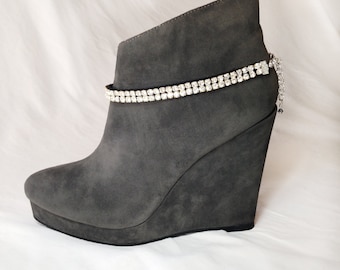 Rhinestone boot strap