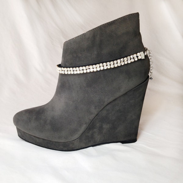 Rhinestone boot strap