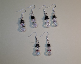 Pendientes de muñeco de nieve/pendientes de muñeco de nieve/pendientes de invierno