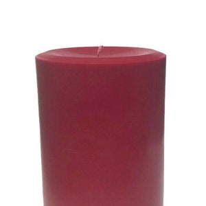 4x6 Pillar Candle Soy Blend Wax.  Unique size available in scented or unscented.