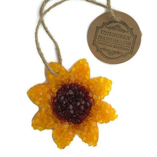 Sunflower Aroma Bead Car Air Fresheners. so Cute Hang on Your Etsy