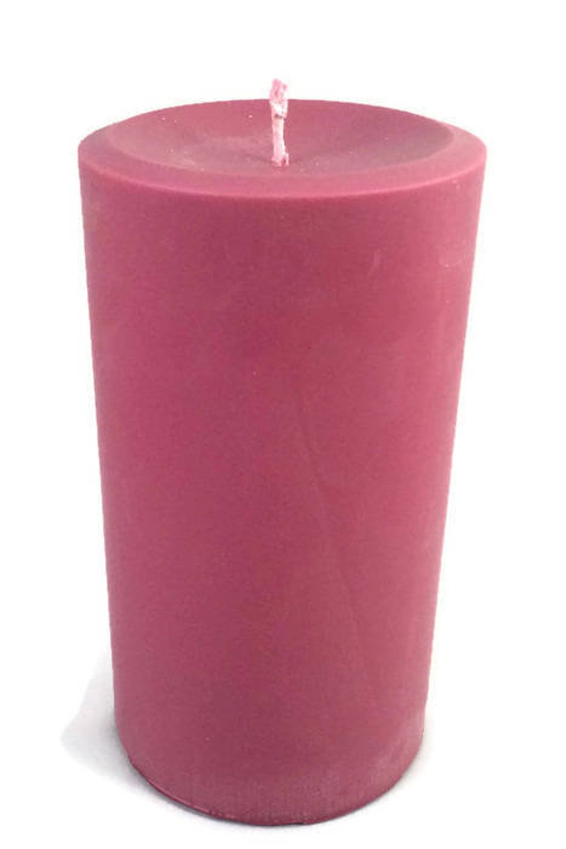 3x6 Round Pillar Candle. Soy wax scented in premium Etsy
