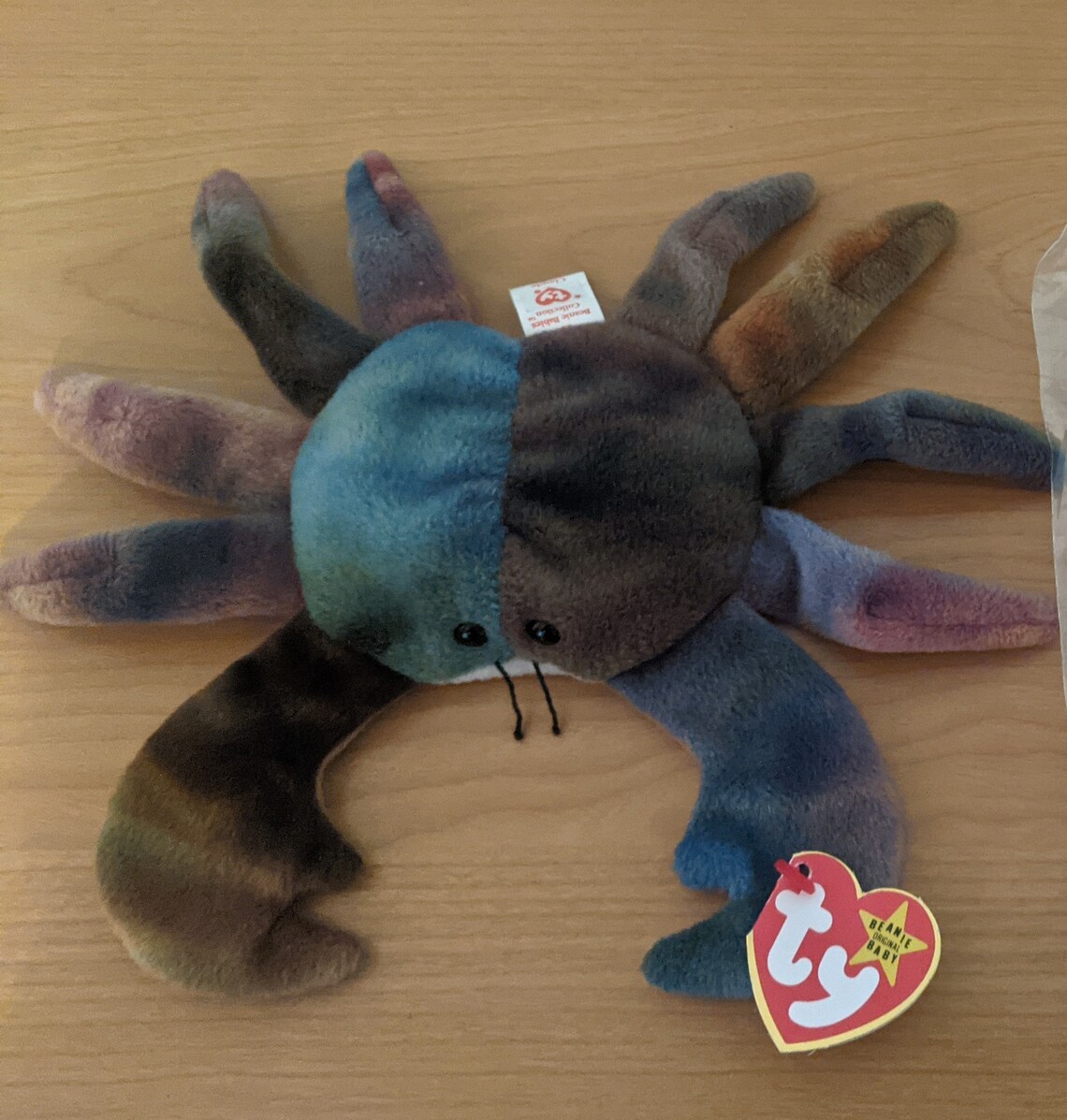 Ty Beanie Baby CLAUDE the CRAB 1996retirederrorsmint Condition Etsy