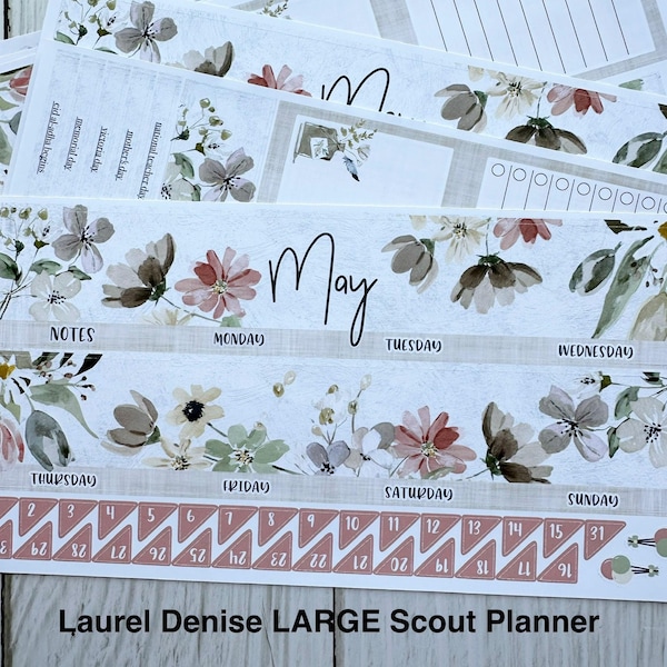May 2026 for the Laurel Denise LARGE Scout Planner