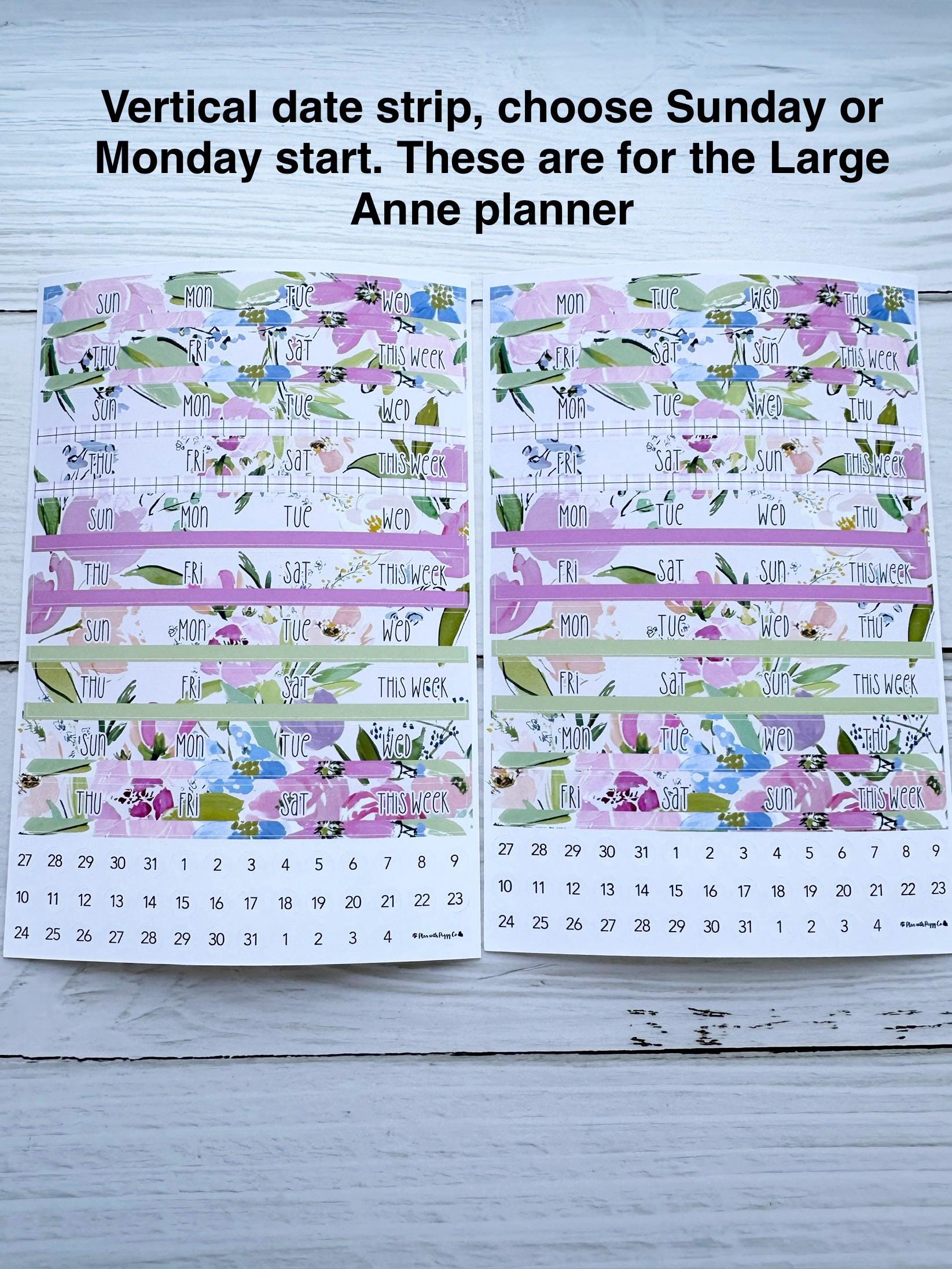 April 2026 for the Laurel Denise LARGE Anne and Nancy Planners - Etsy