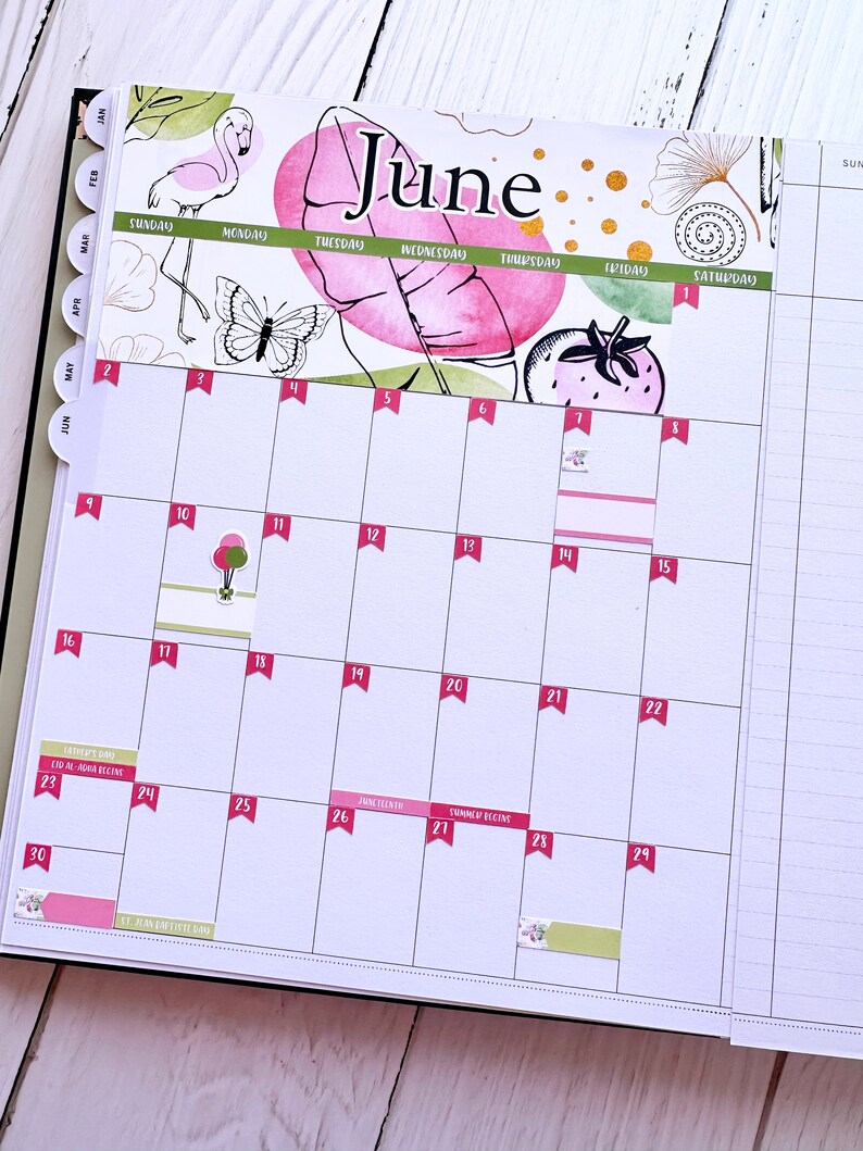 Tropical June 2024 for the Laurel Denise Vertical and Horizontal Planner image 10