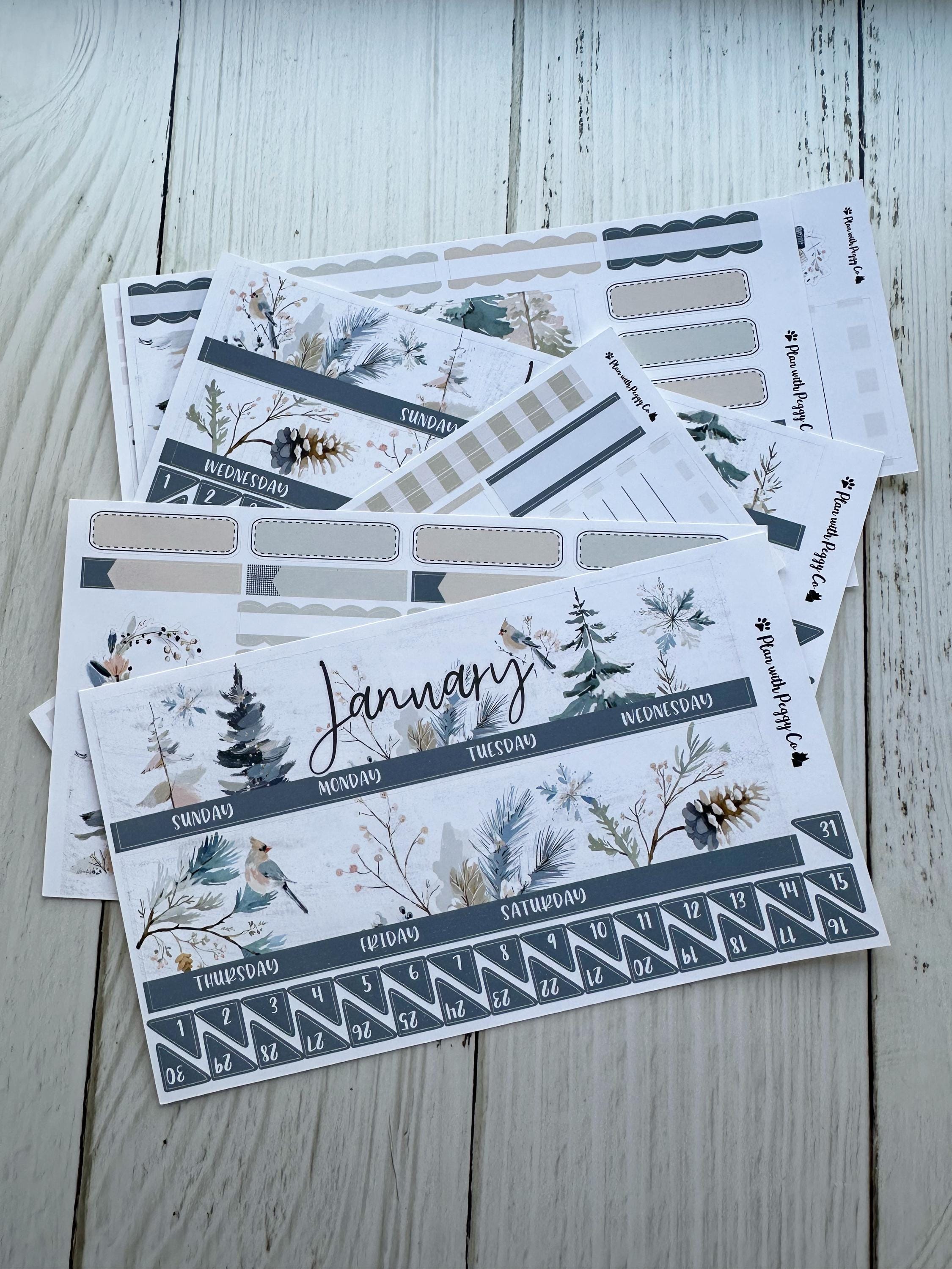 January 2026 Monthly Kit for Erin Condren and Classic Happy Planner - Etsy