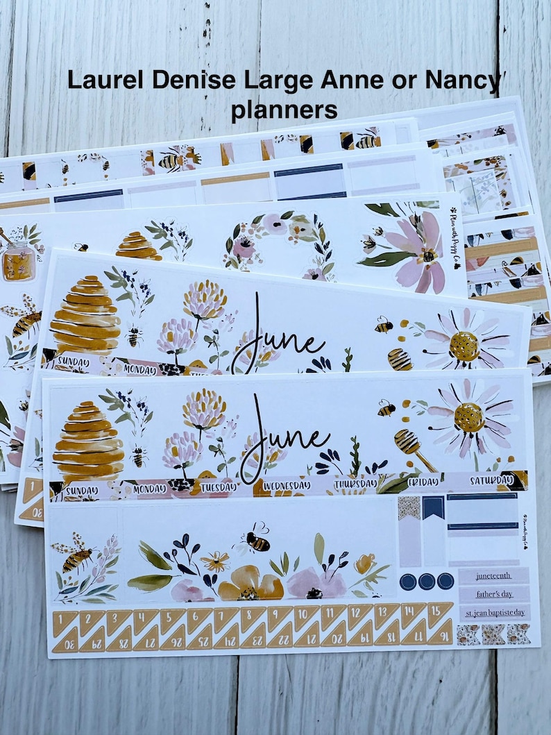 June 2026 for the Laurel Denise LARGE Anne and Nancy Planners - Etsy
