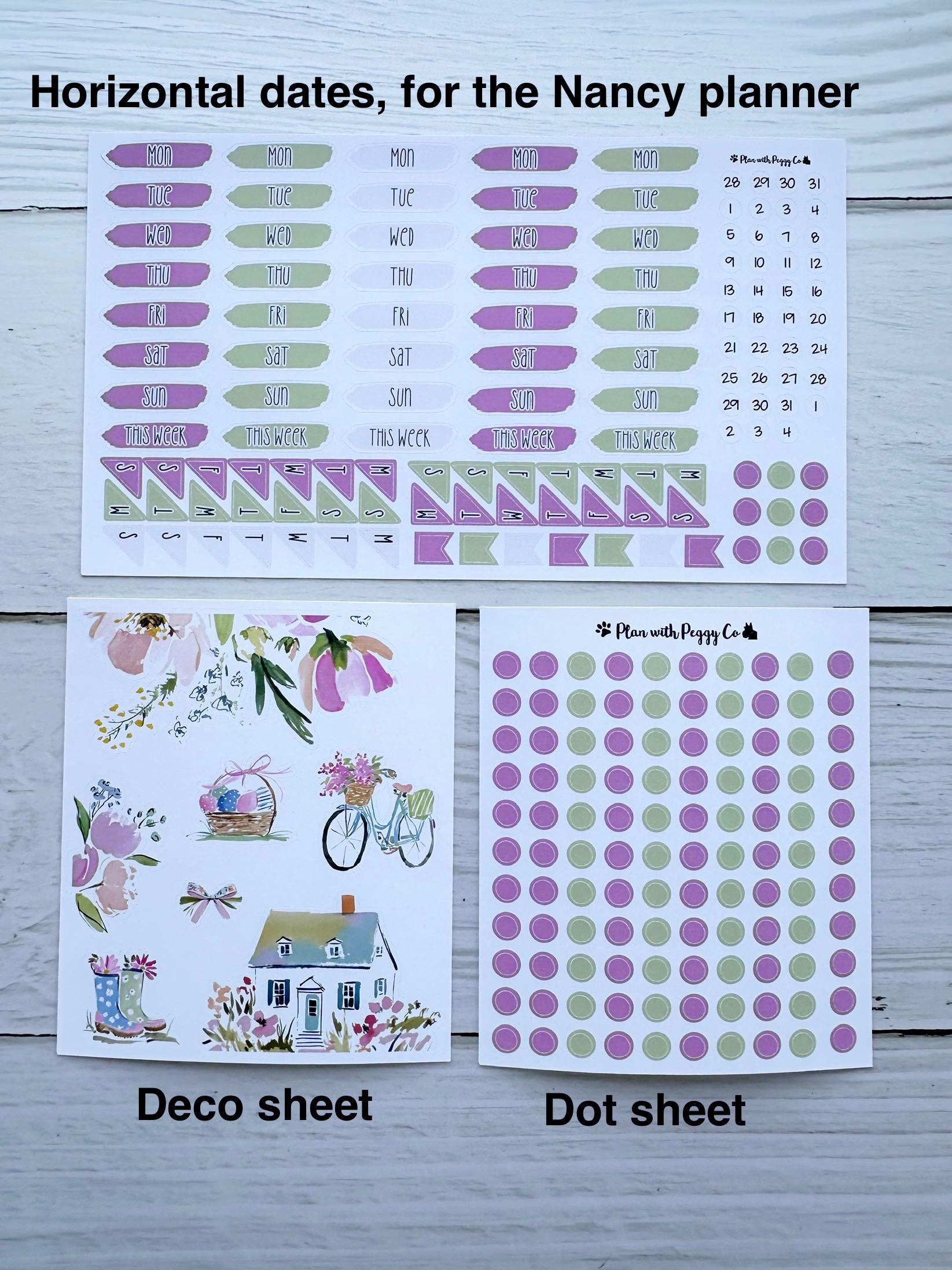 April 2026 for the SMALL Laurel Denise Anne and Nancy Planners - Etsy