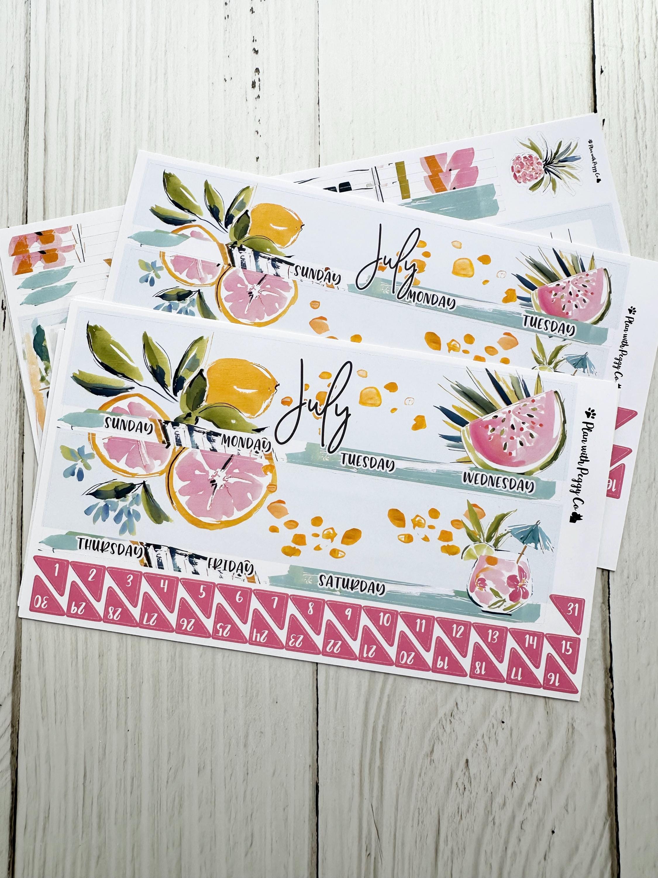 July 2026 Monthly Kit for Erin Condren and Classic Happy Planner - Etsy