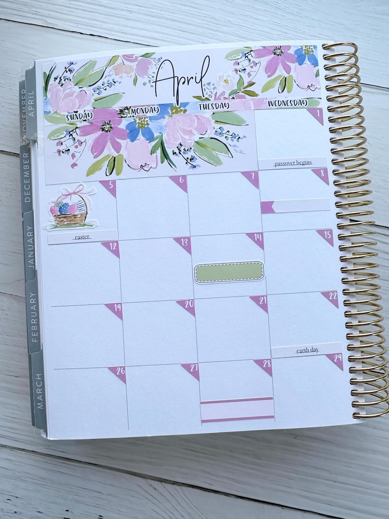 April 2026 Monthly Kit for Erin Condren and Classic Happy Planner - Etsy