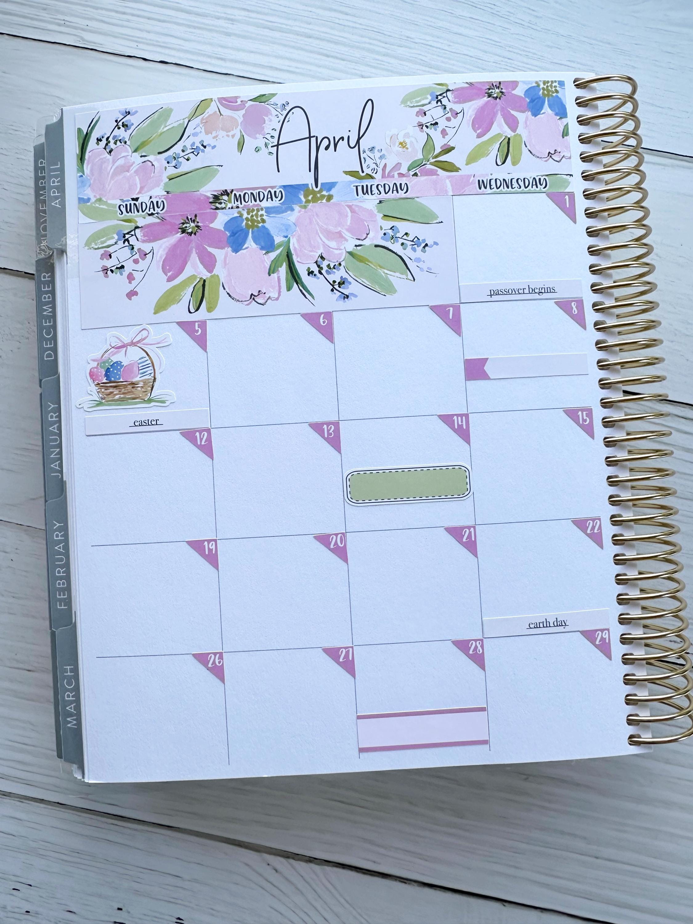 April 2026 Monthly Kit for Erin Condren and Classic Happy Planner - Etsy