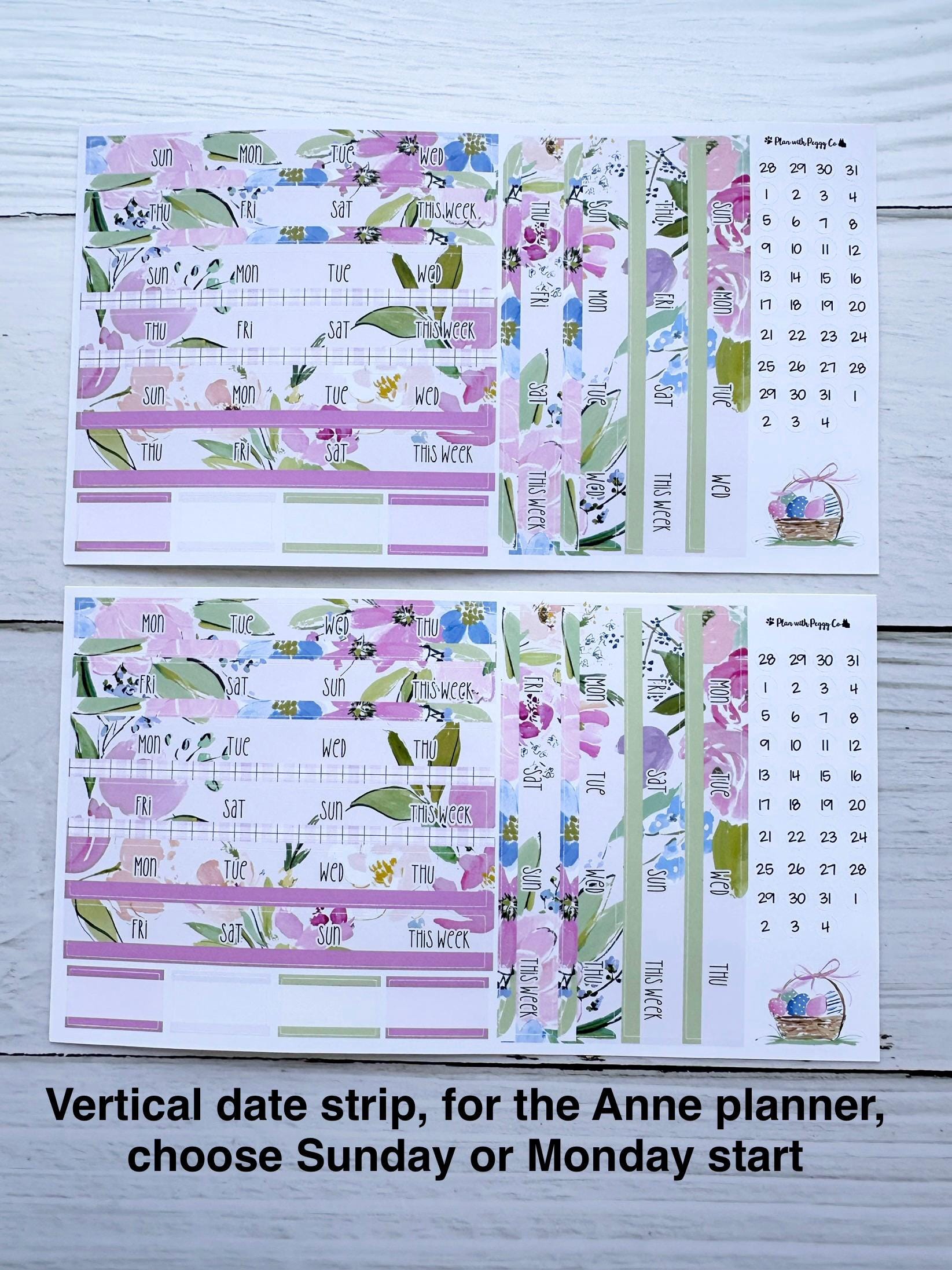 April 2026 for the SMALL Laurel Denise Anne and Nancy Planners - Etsy