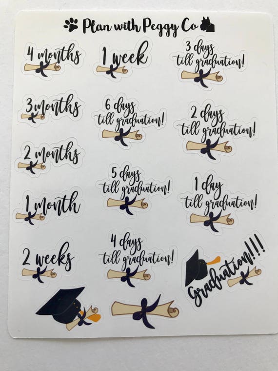 Graduation Countdown Etsy