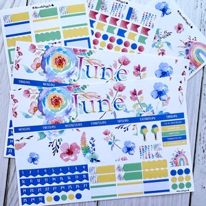 Rainbow June 2024 for the Laurel Denise Vertical and Horizontal Planner