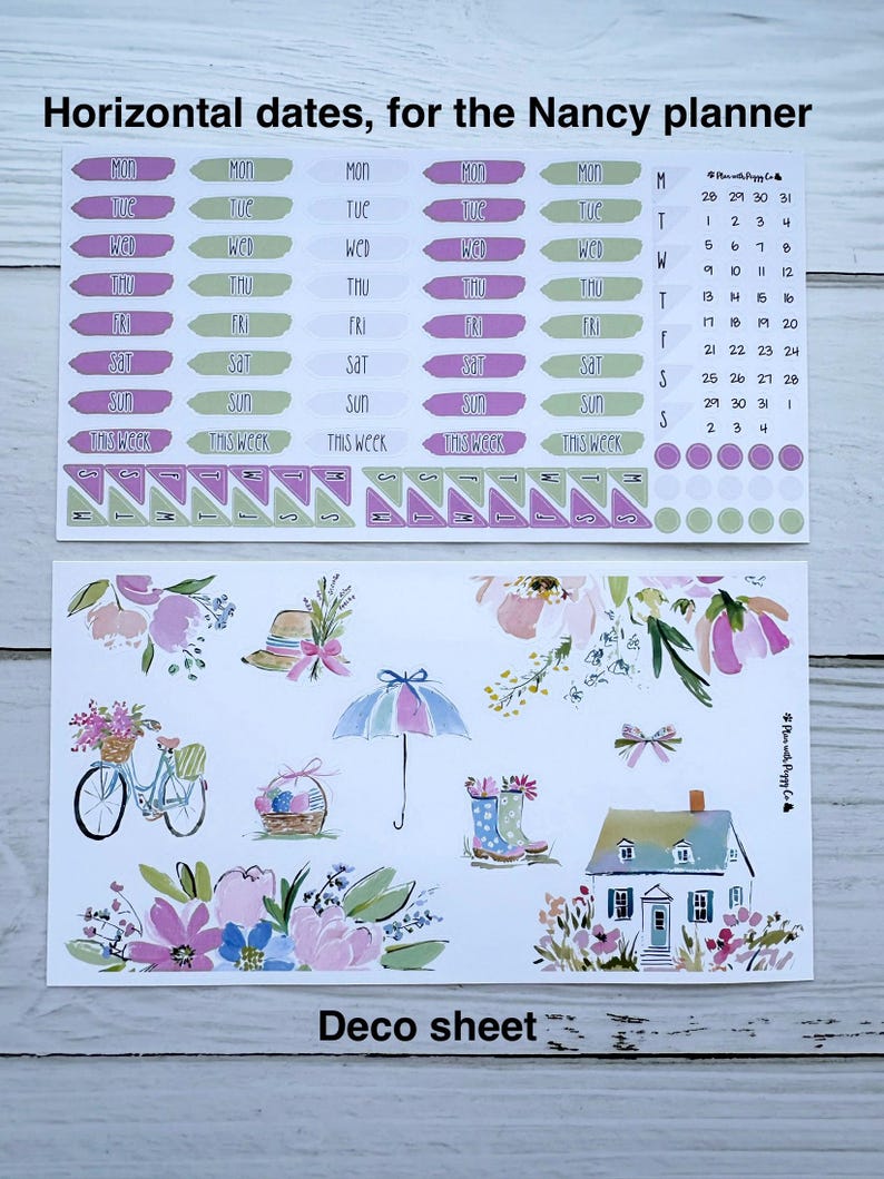 April 2026 for the Laurel Denise LARGE Anne and Nancy Planners - Etsy