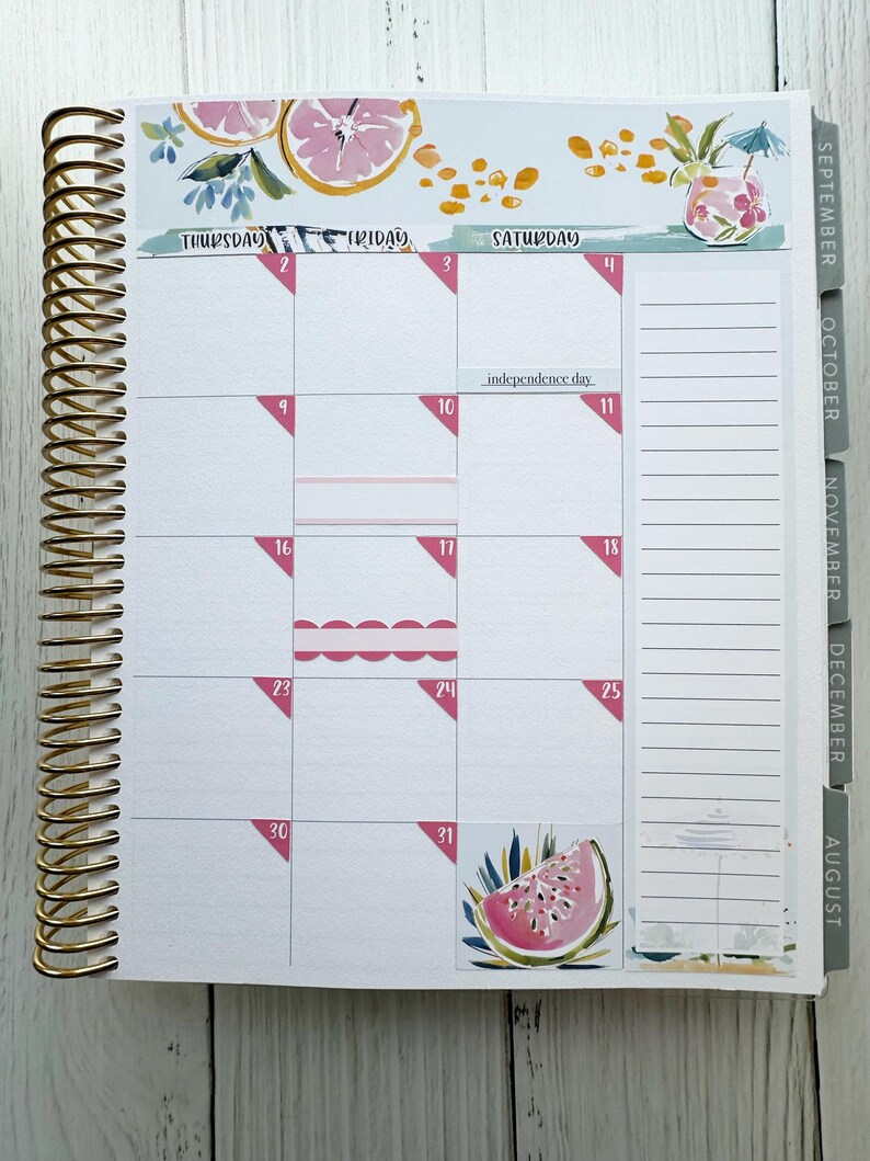 July 2026 Monthly Kit for Erin Condren and Classic Happy Planner - Etsy