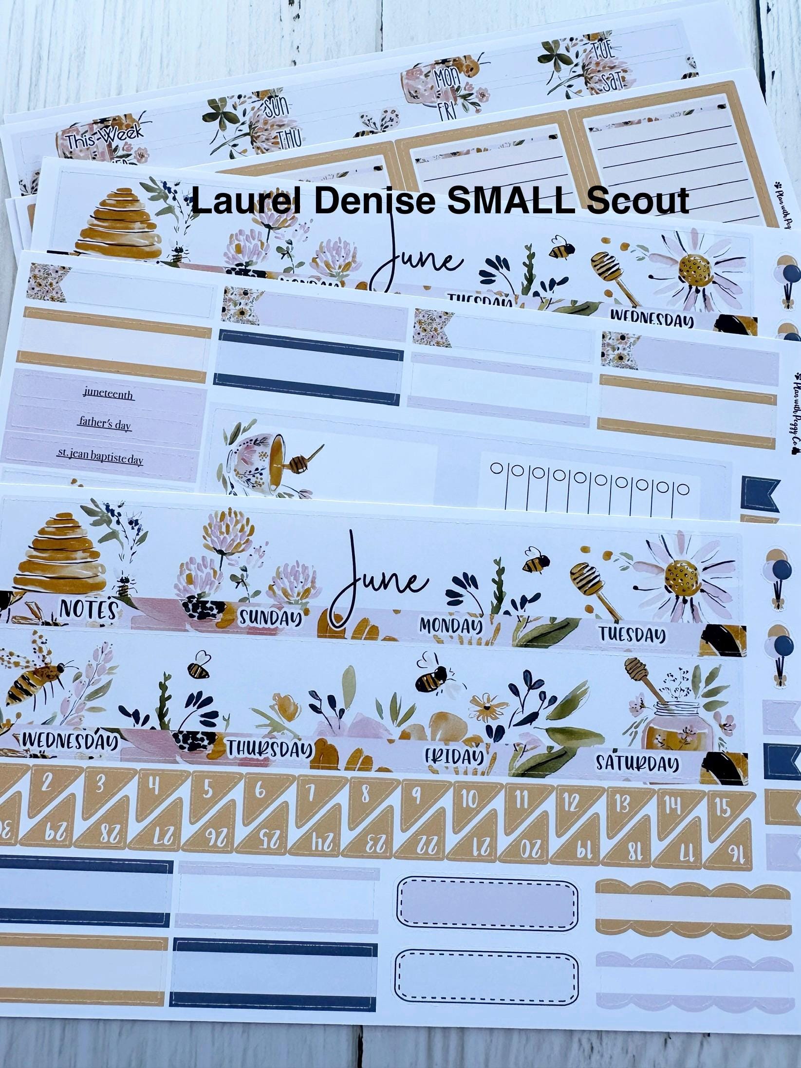 June 2026 for the Laurel Denise SMALL Scout Planner - Etsy