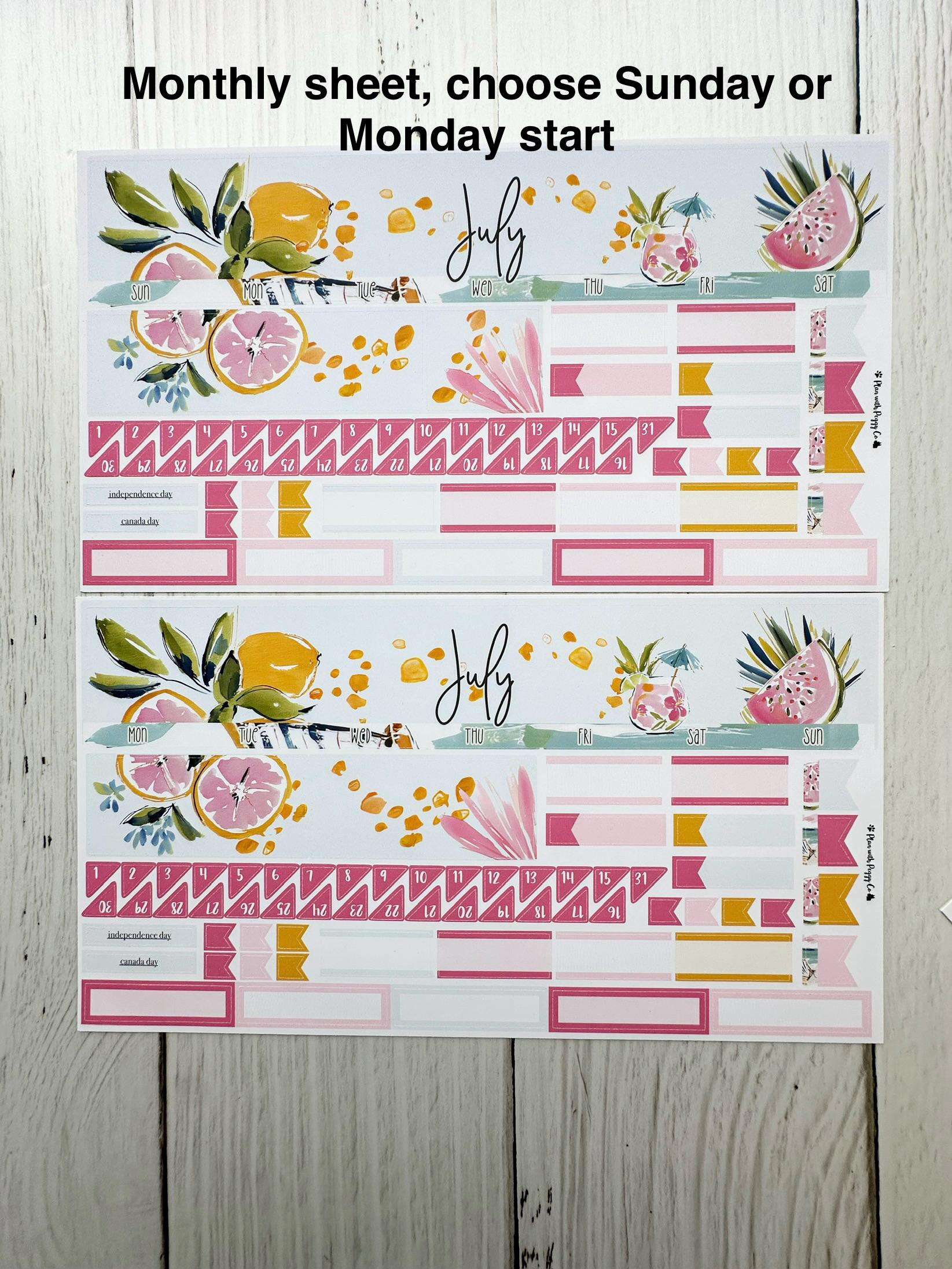 July 2026 for the SMALL Laurel Denise Rose Planner - Etsy