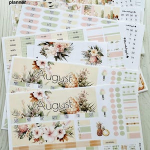 August 2025 Monthly Kit for the Laurel Denise MINI Vertical and Horizontal Planner
