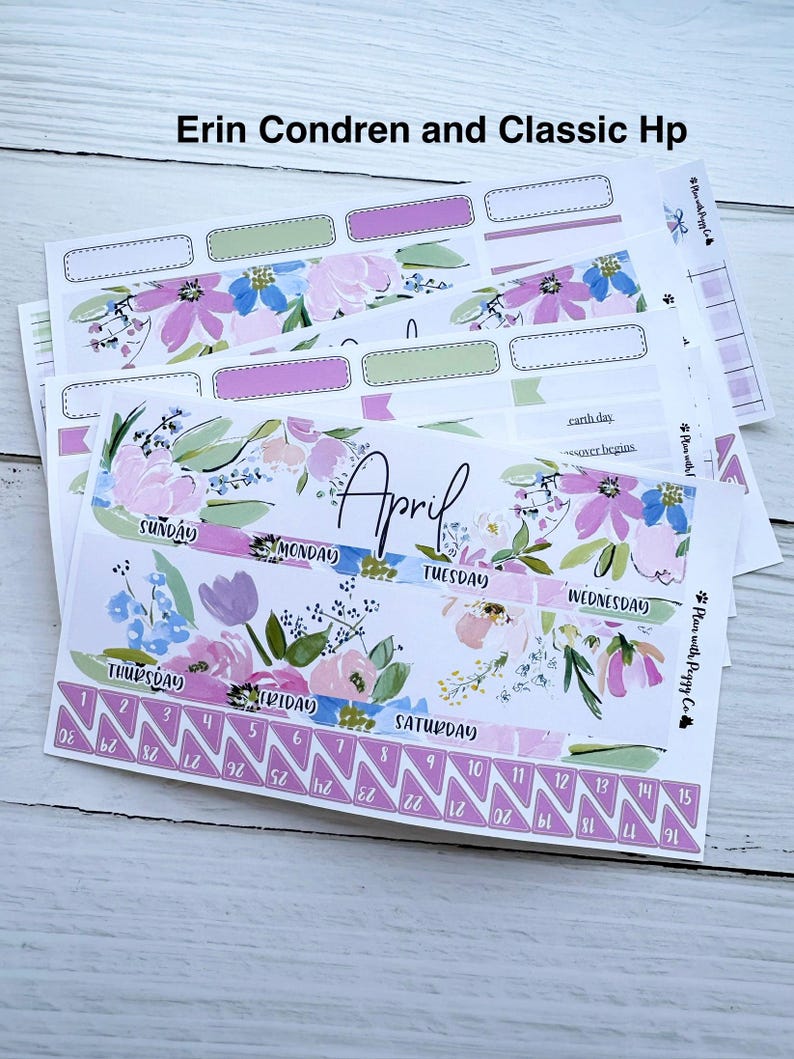 April 2026 Monthly Kit for Erin Condren and Classic Happy Planner - Etsy