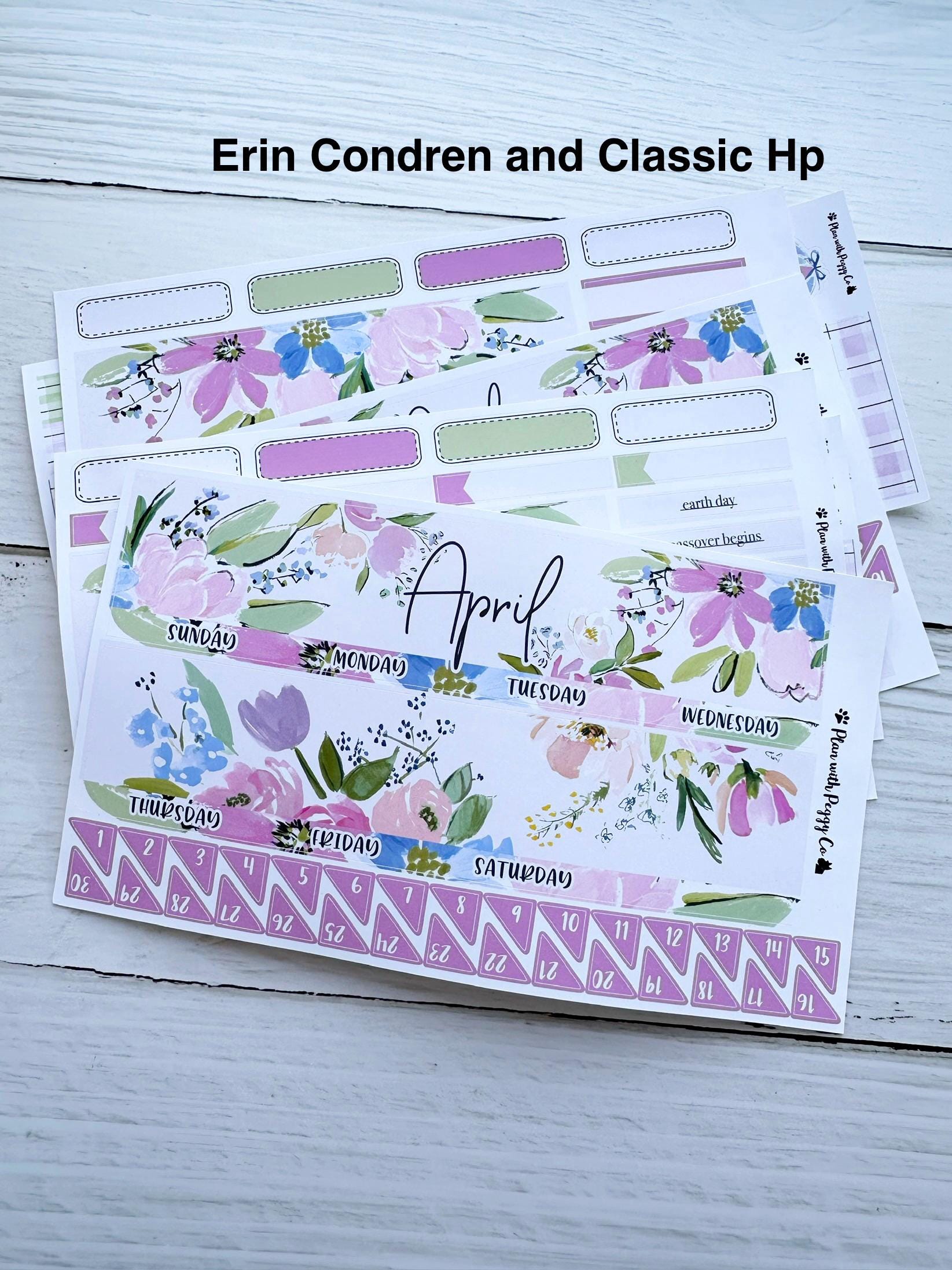 April 2026 Monthly Kit for Erin Condren and Classic Happy Planner - Etsy