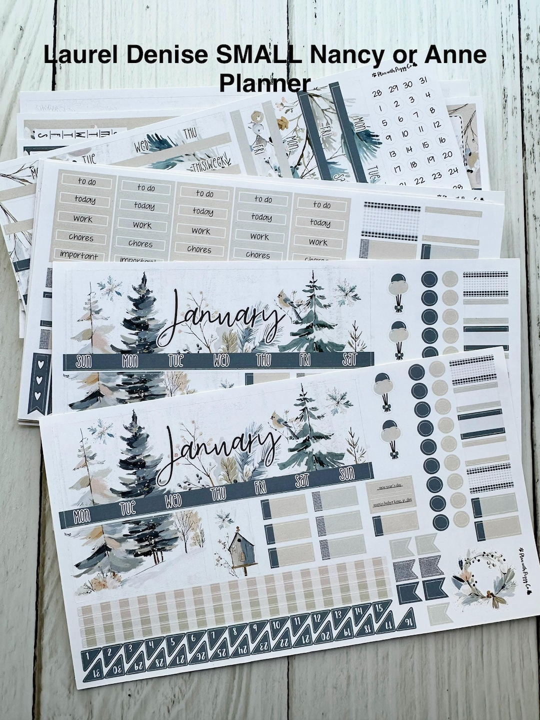 January 2026 Monthly Kit for the Laurel Denise SMALL Nancy and Anne ...