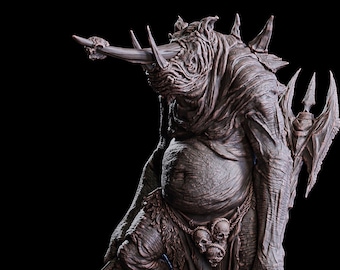 Buggane - Rhino Man  -  The Forsaken Grove -  Designed by Flesh of Gods - 3D Printed Miniature - Gaming - Tabletop