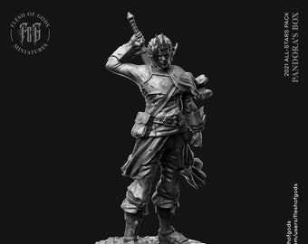 Cedric Liarel Drow Swordsman - Flesh of Gods - 2021 All Stars Release  -  3D Printed Miniature